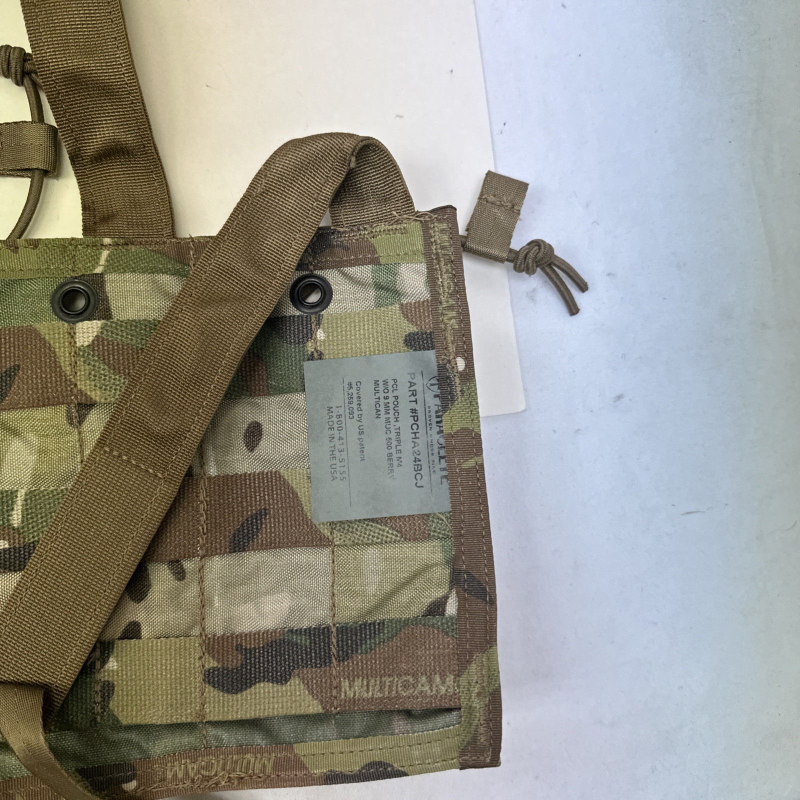 Paraclete PCL Triple Shingle Loop front Crye Multicam MOLLE Pouch PCHA24BCJ