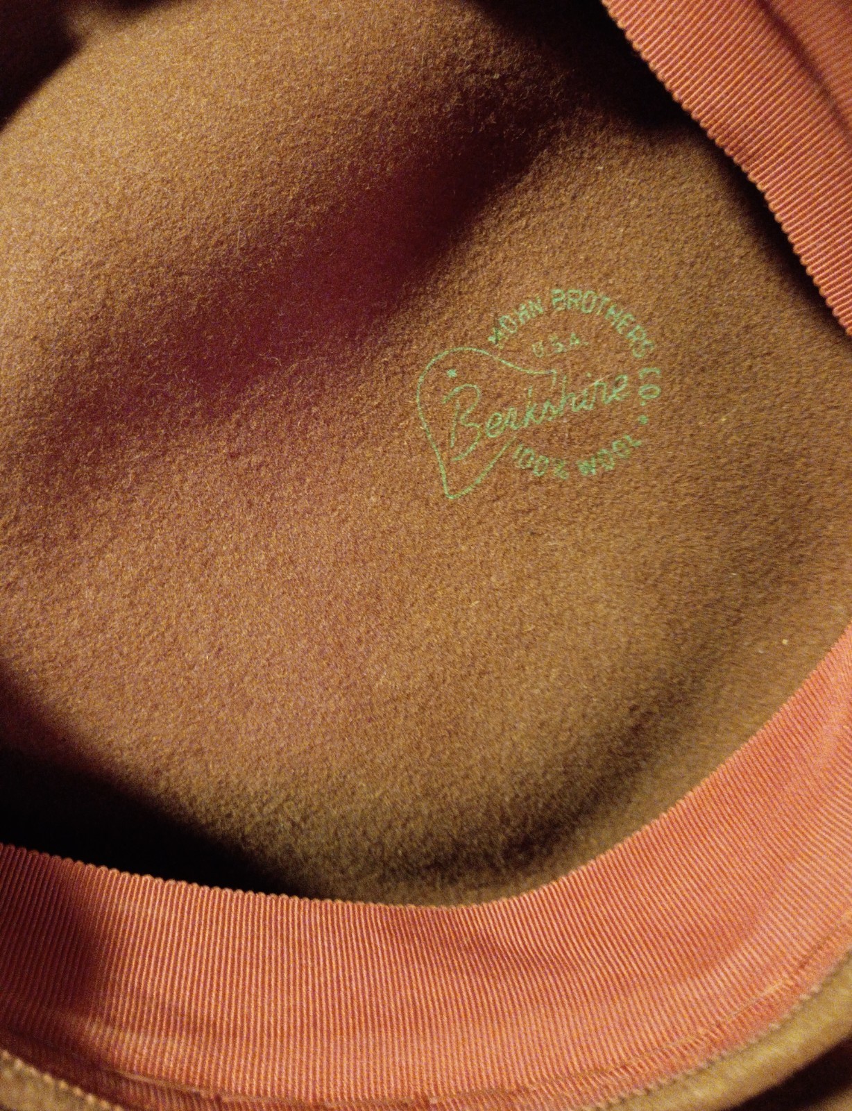 Vtg 1940s/50s Berkshires Ladies U.S.A Made 100% Wool Felt Hat Mohn Brothers Co.