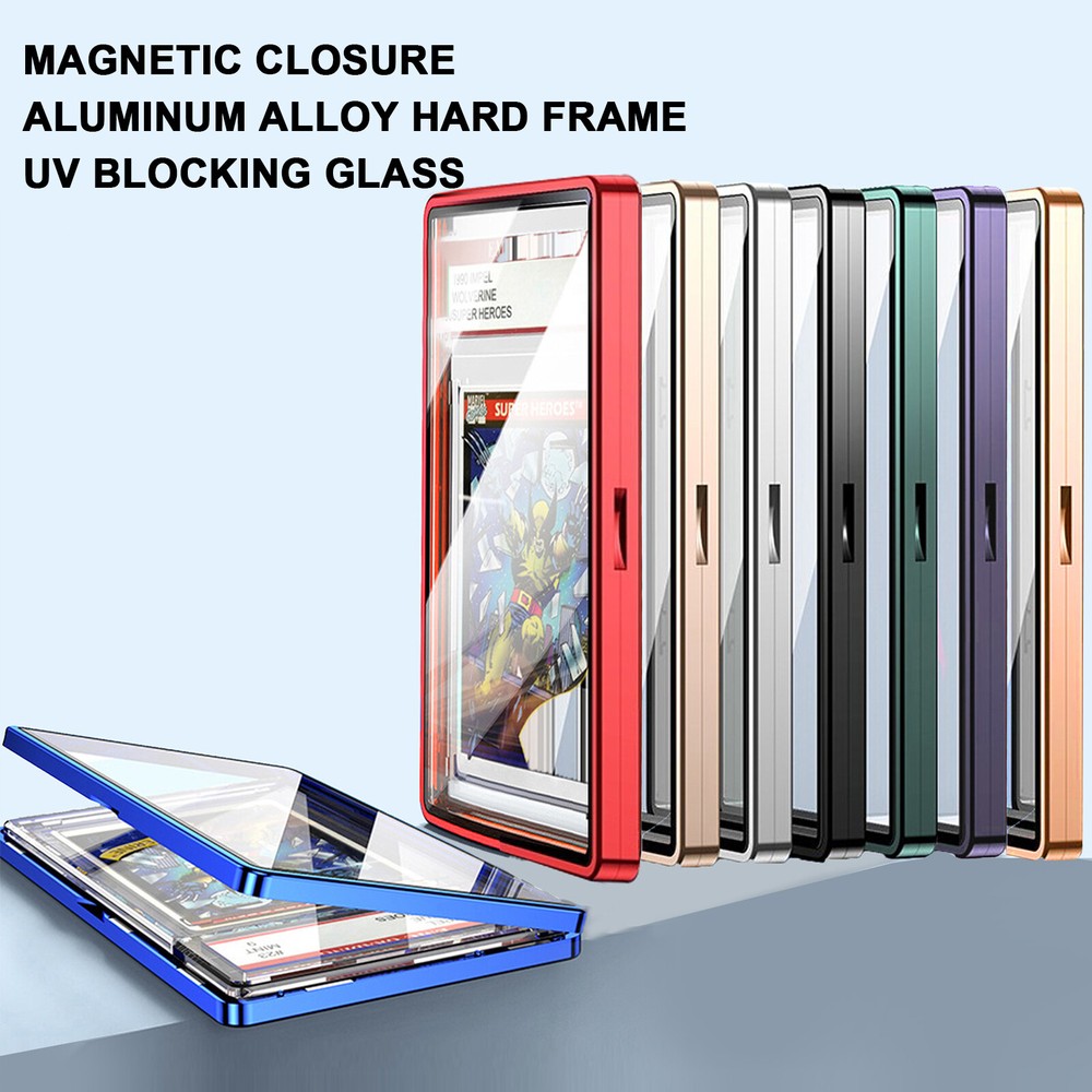 Magnetic Metal Slabs Protector for PSA BGS Graded Cards Stackable Case Sleeves