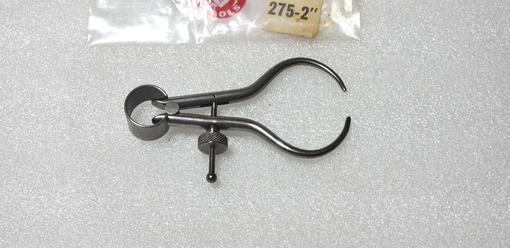 L.S. STARRETT TOOLMAKERS OUTSIDE SPRING CALIPERS No. 275-2", N£W