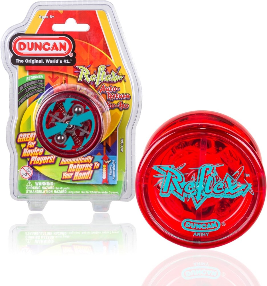 Vibrant Red Reflex Yo-Yo for Beginners - Automatic Return & Easy Handling