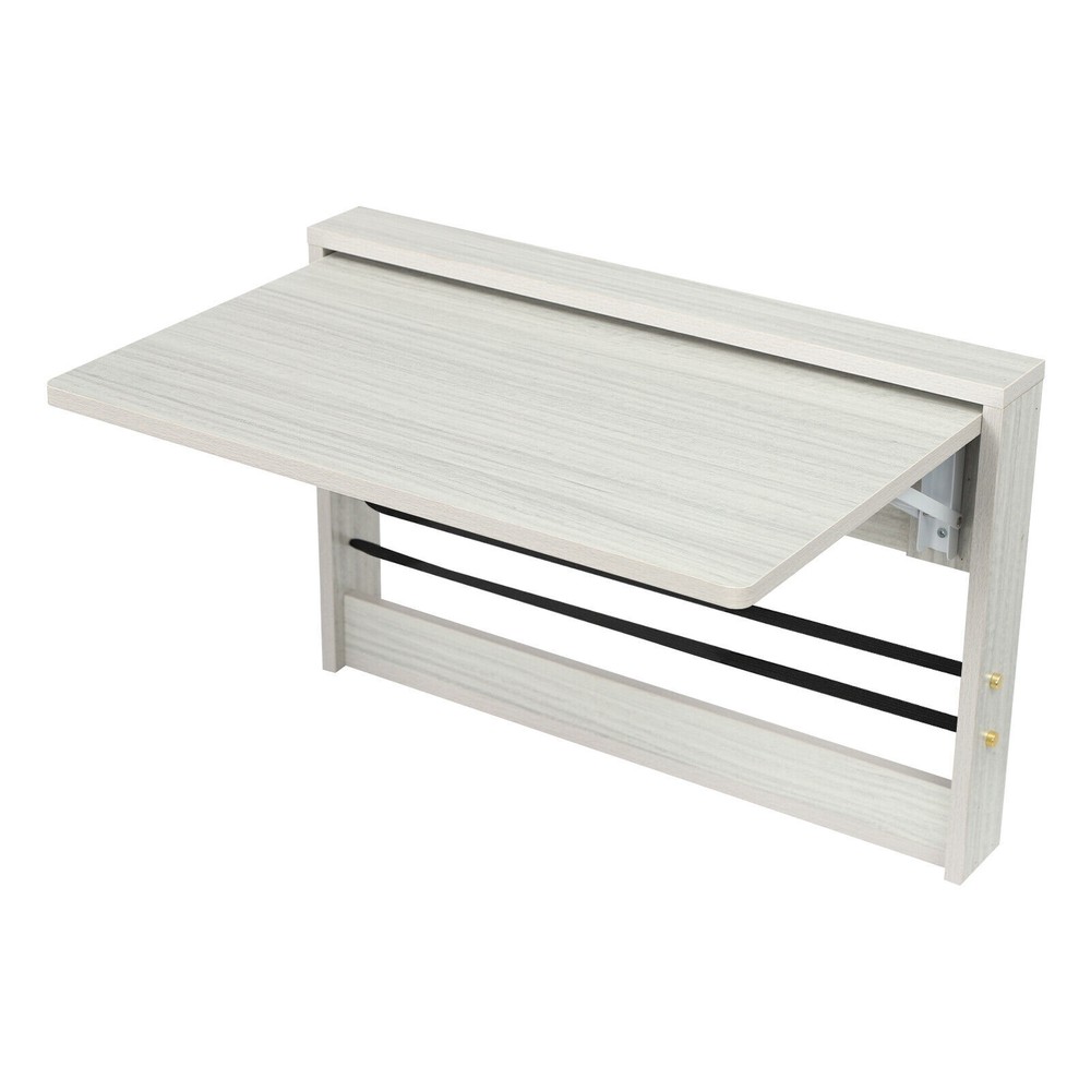 Folding Wall Table, Fold Down Table Wall Mounted, Round Corners Folding Table