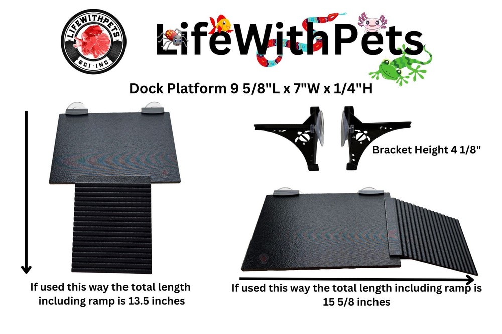 LifeWithPets Turtle Basking Dock Turtle Platform Free Shipping
