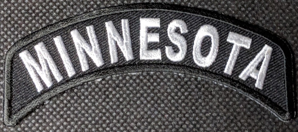 Minnesota Mini Rocker Embroidered Biker Patch