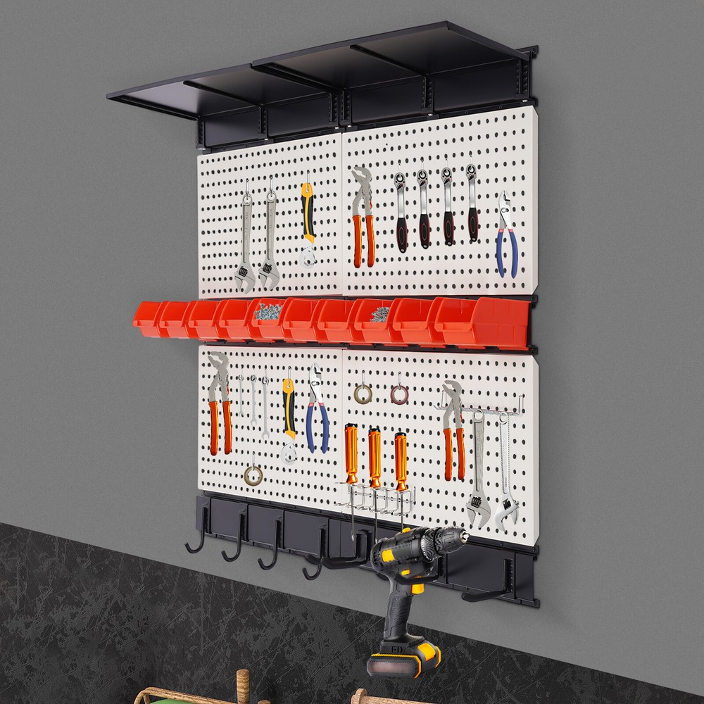 Garage Storage Wall Organizer Tool Storage Rack Wall Mounted Tool Storage Kit
