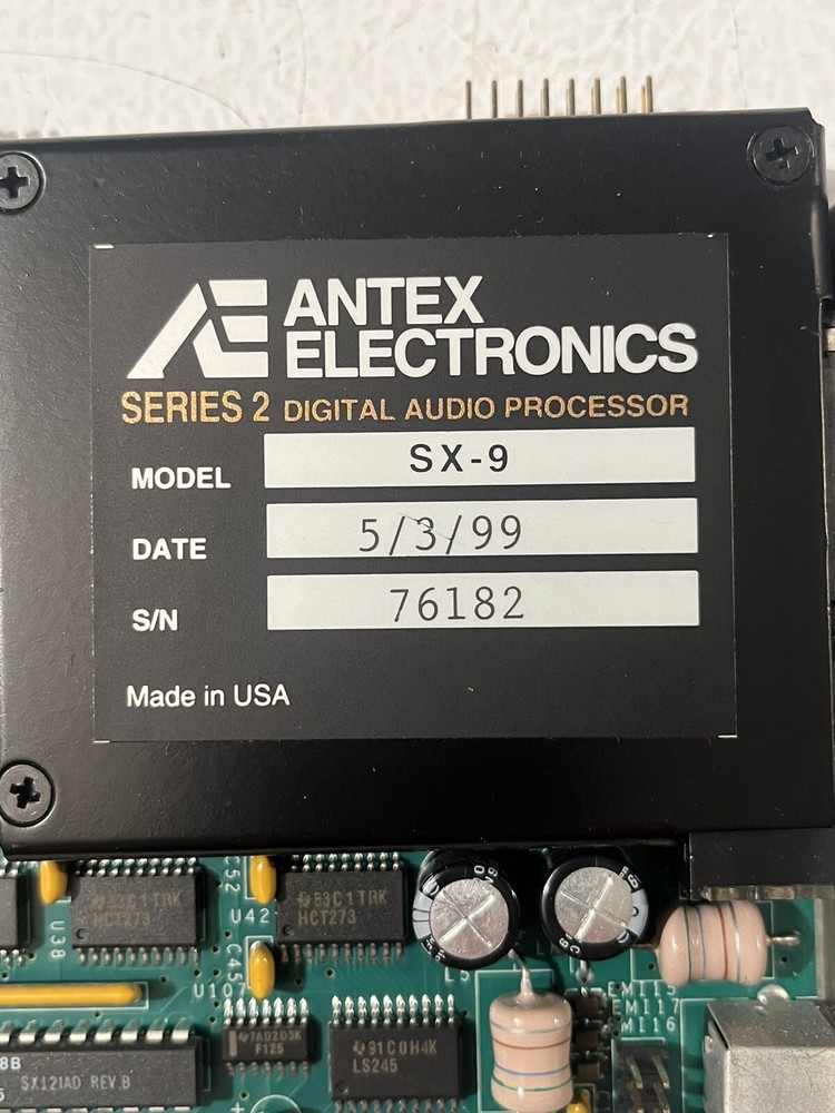 ANTEX ELECTRONICS SERIES 2 DIGITAL AUDIO PROCESSOR SX-9 16-BIT ISA CARD
