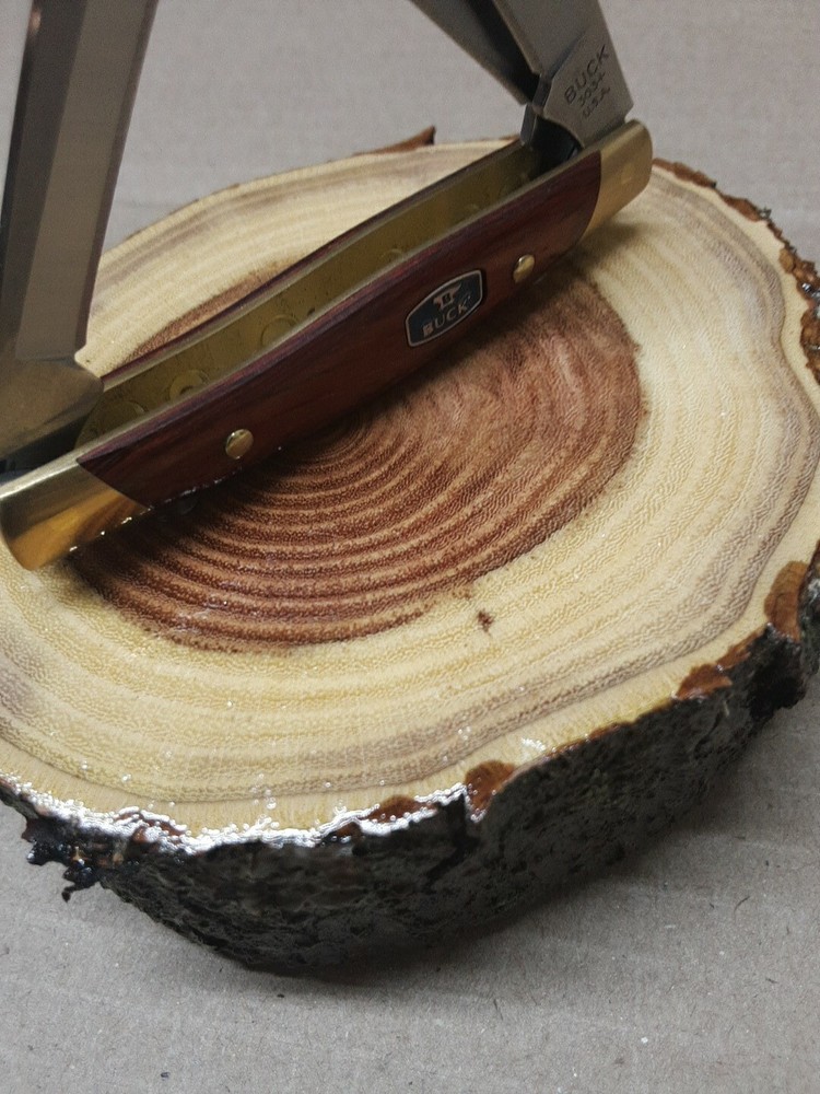 KNIFE DISPLAY STAND, SOLID PEAR WOOD
