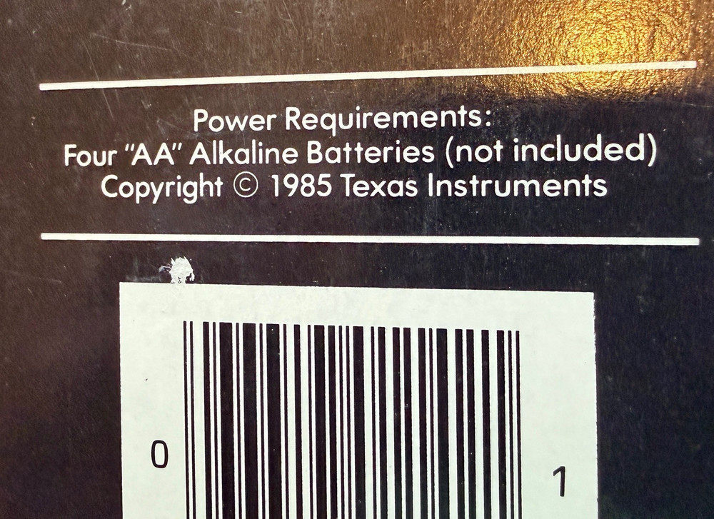 Texas Instruments PC-200 Thermal Printer Circa 1985 NIB