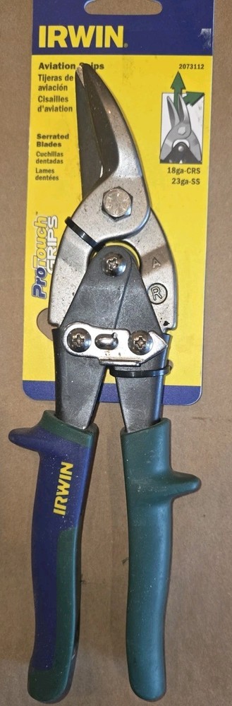 IRWIN Tools Offset Snips, Right Cutting 10"   2073112