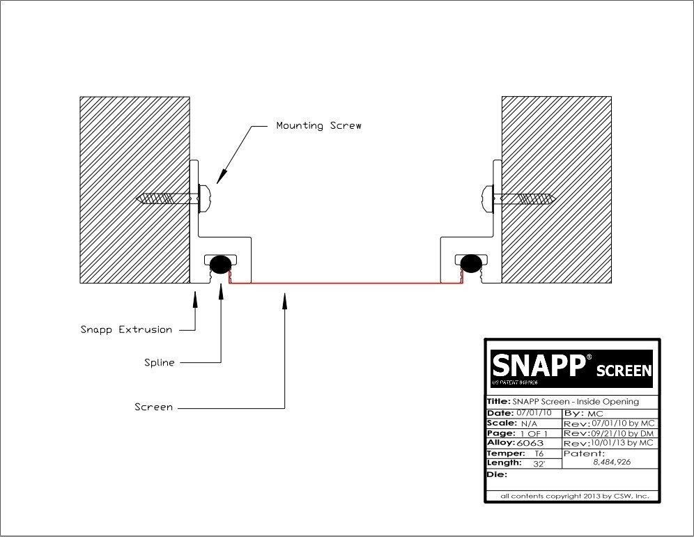 SNAPP® screen PVC Porch Screening Kit (10 Pack - White)