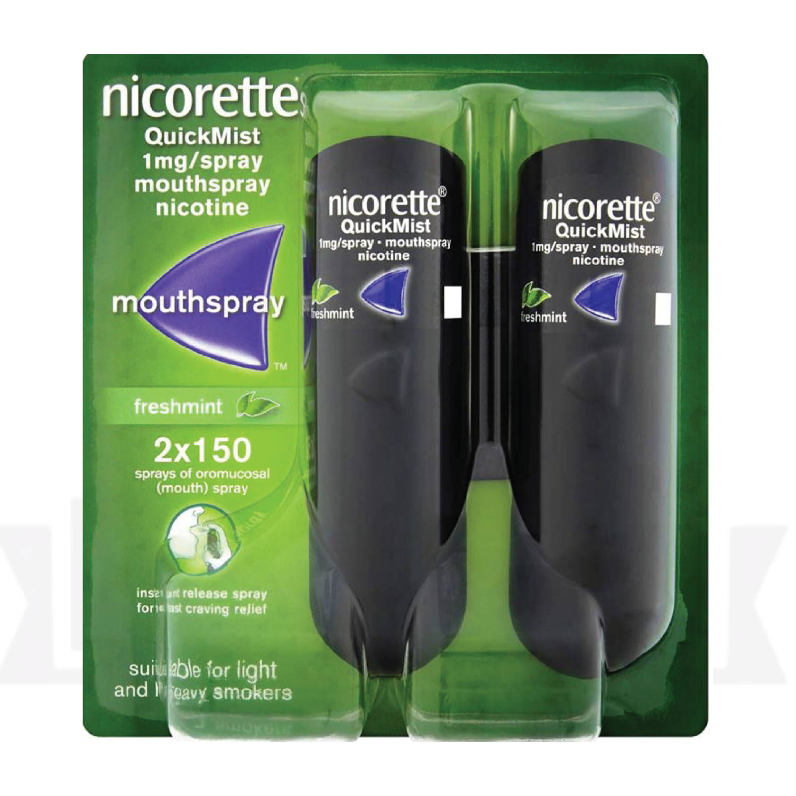Nicorette Quickmist Duo, (2 x 150) sprays