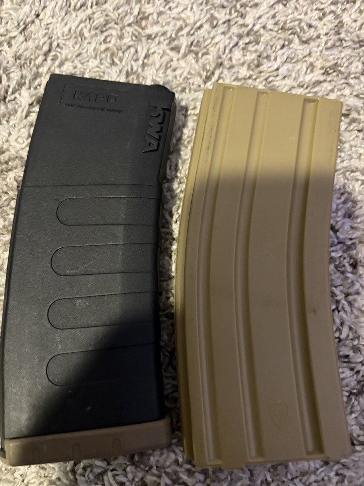 Assorted Airsoft Mid cap And High Cap Mags