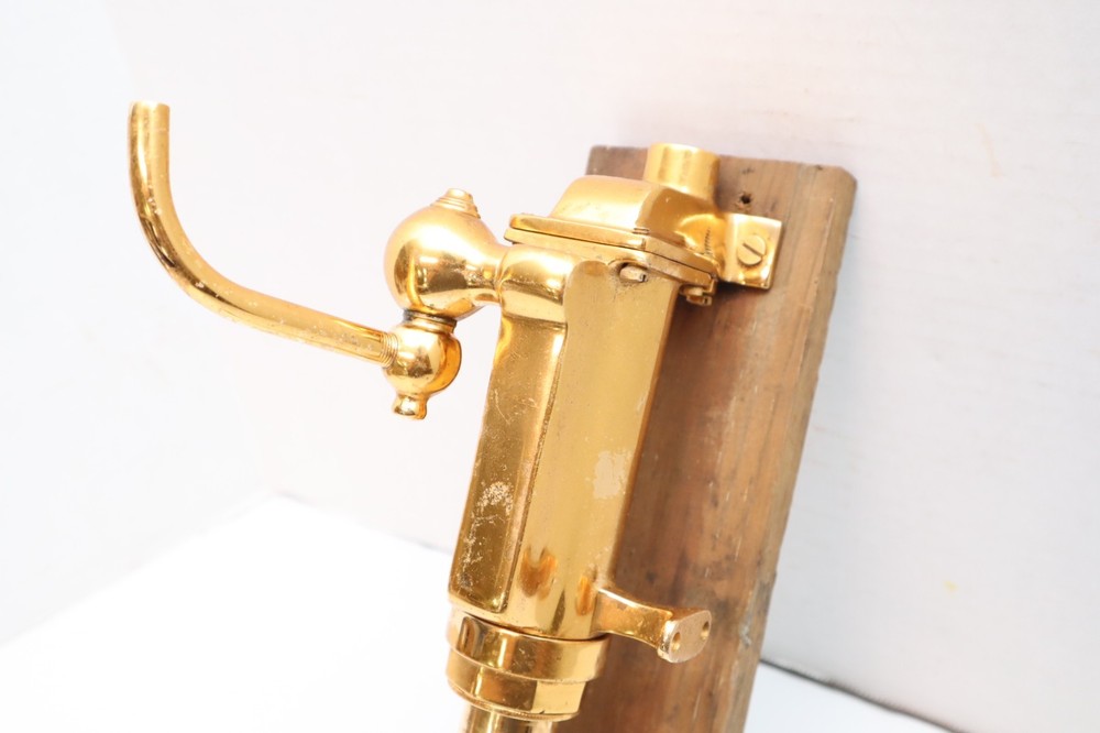 Vintage Solid Brass Maritime Nautical Marine Galley Hand Pump