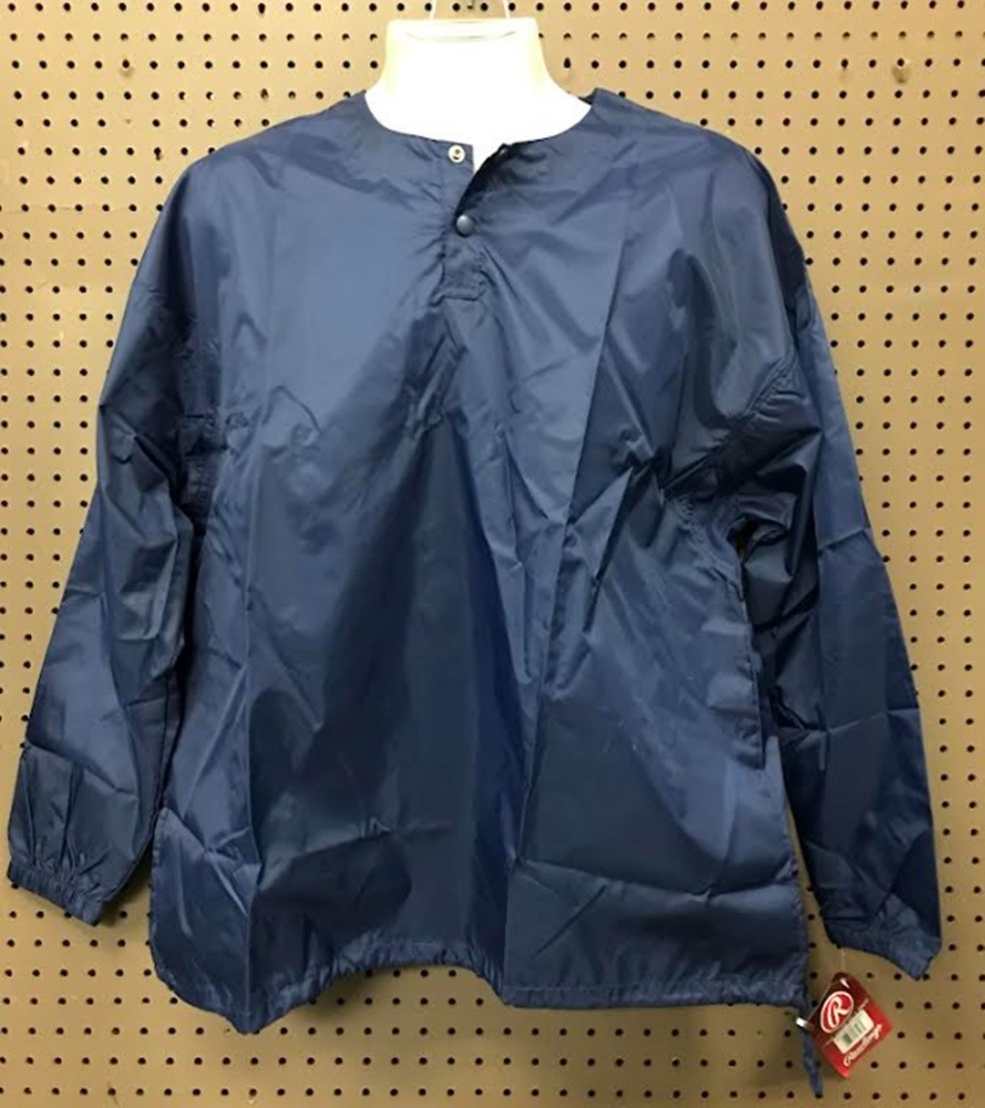Rawlings Pullover Baseball Cage Warmup Jacket, Model BCJ, Various Colors NEW