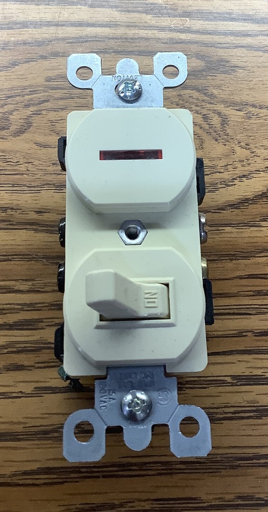 NOB Leviton Ivory Commercial Toggle Wall Switch 5226-I (Missing Instructions)