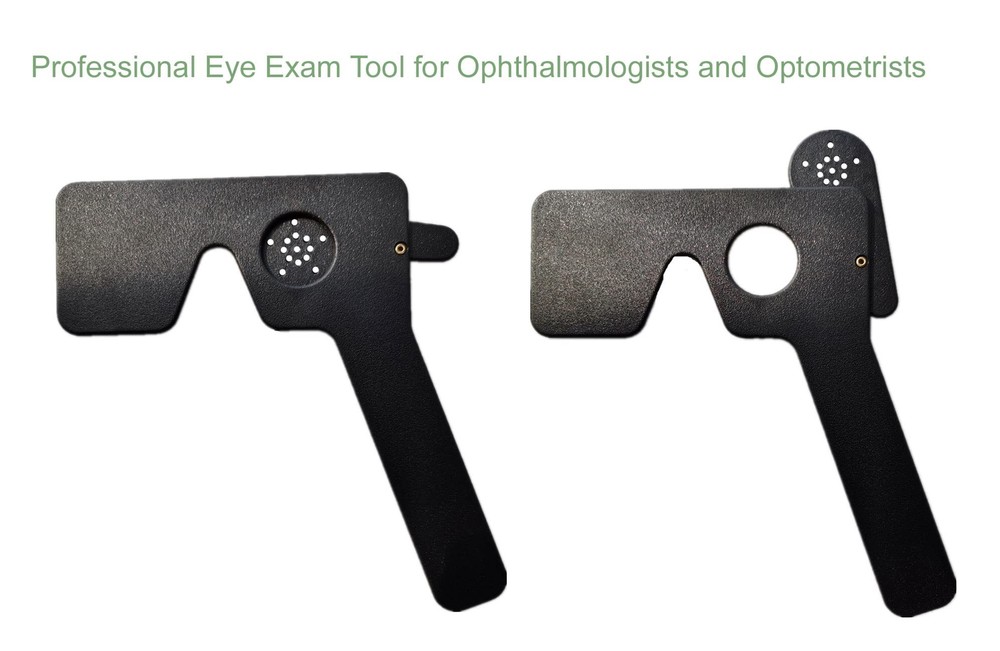 3 Pack Ophthalmic 14-Pinhole Eye Occluder for Vision Test Portable Handheld E...