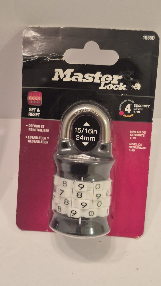 2 Master Locks 1535D | Customizable Combination Padlocks New