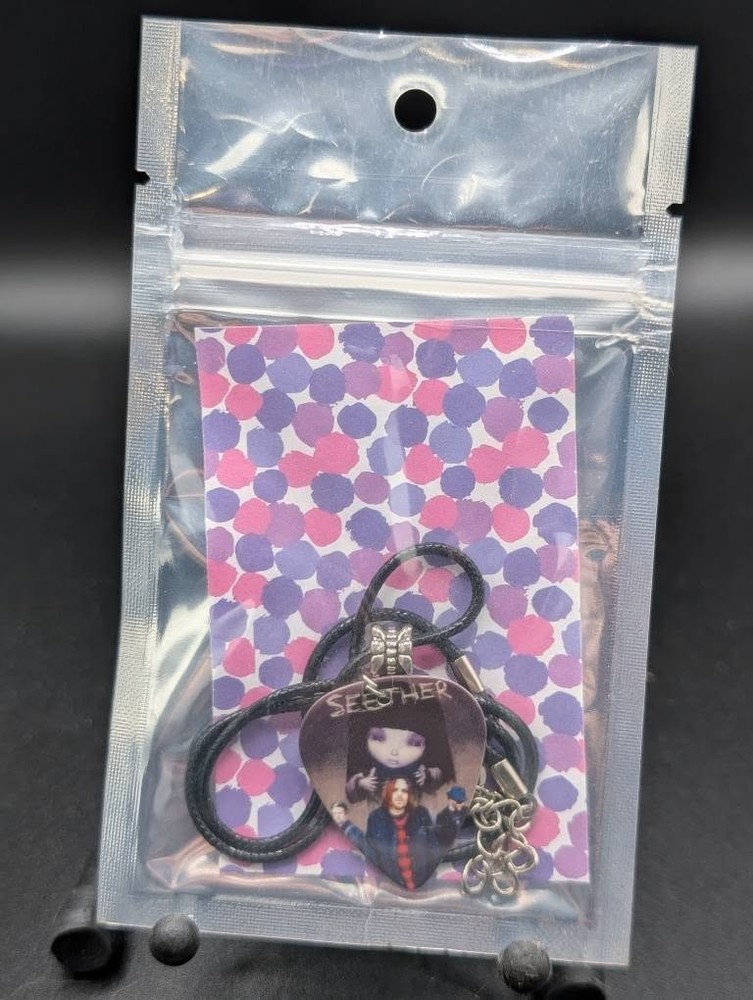 Handmade seether Guitar Pick Necklace