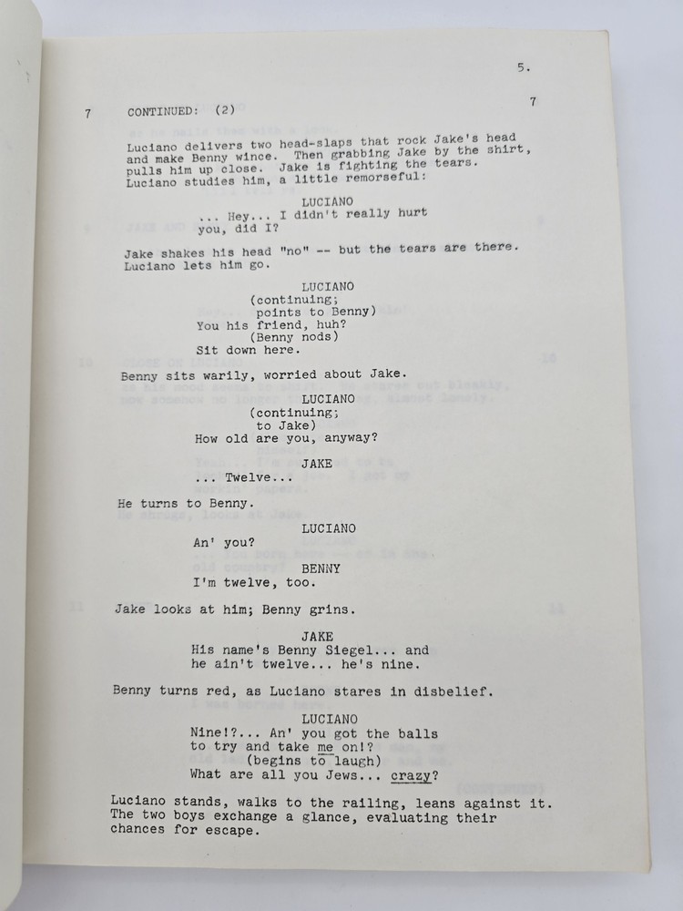 UNDERWORLD, U.S.A.: PART ONE / Abram S. Ginnes 1976 Unproduced Screenplay Script