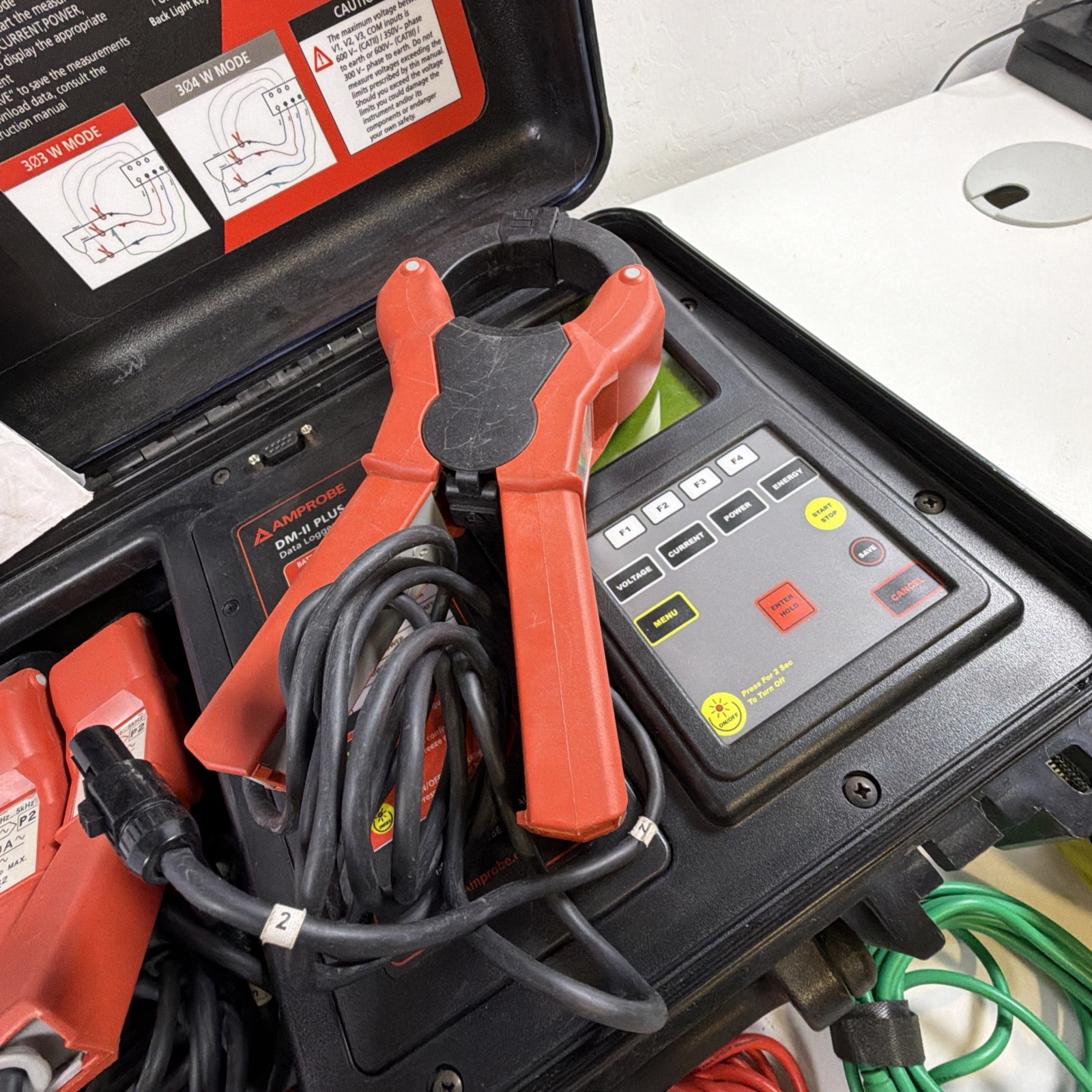 New Amprobe DM-II Plus Data Logger / Recorder Power Supply Probes