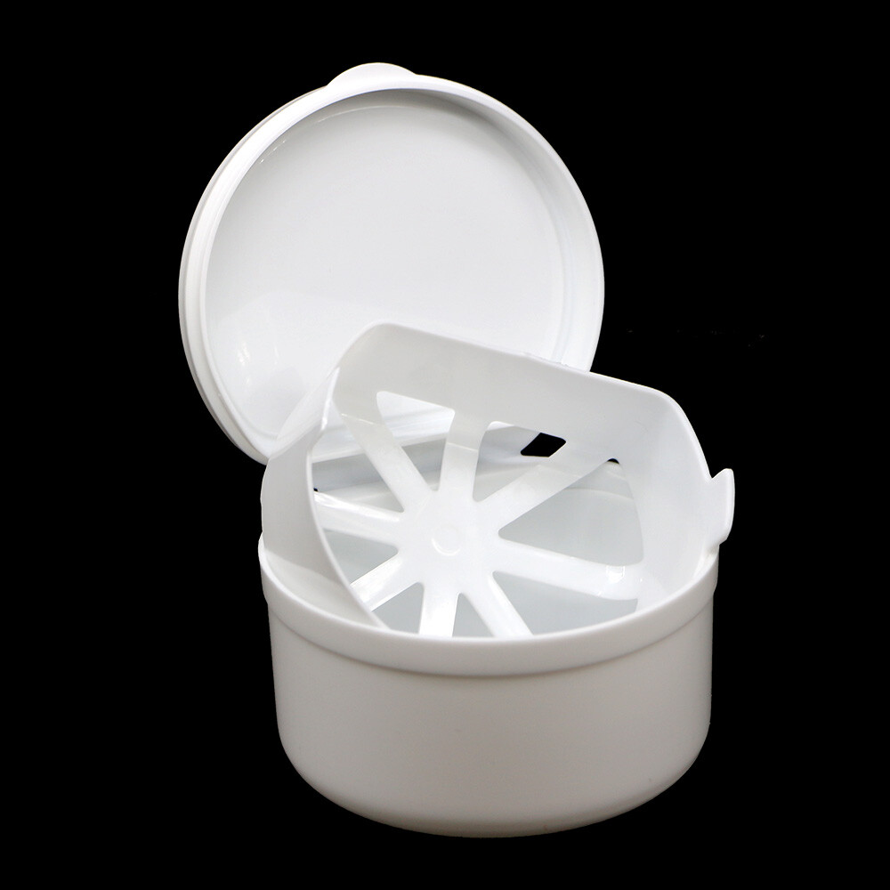 1 PC Denture Storage Box Dental False Teeth Case Container Mouthguard Container