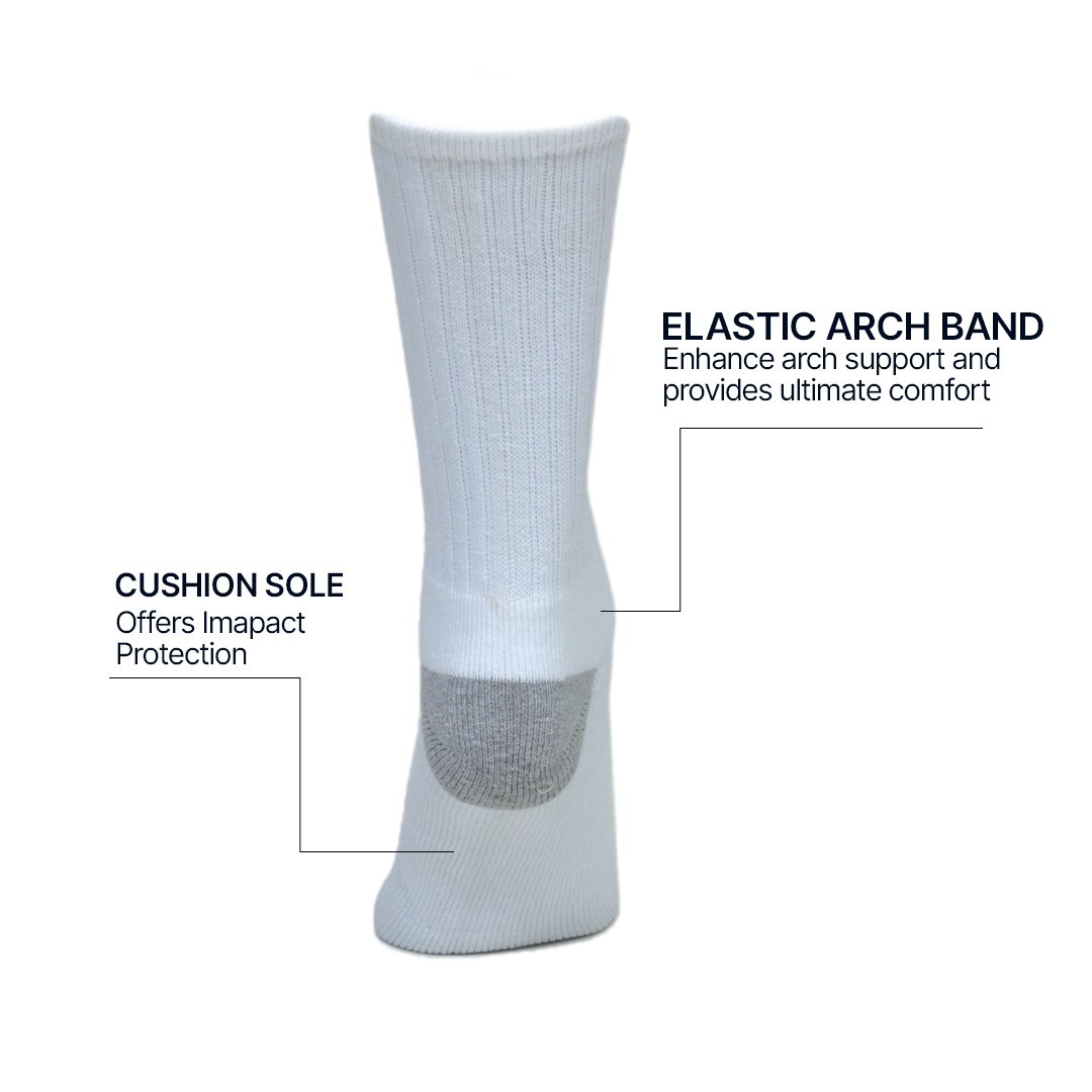 3-12 Pairs Mens Solid Cotton Sports Athletic Work Crew Ankle Socks Size 9-13