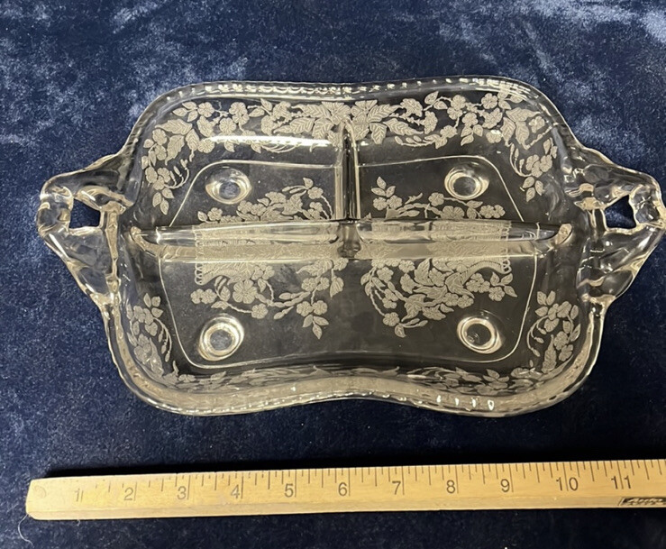 VTG Glass Divided Tray