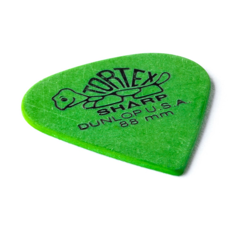 Dunlop Guitar Picks 12 Pack Tortex Sharp .88mm 412P.88