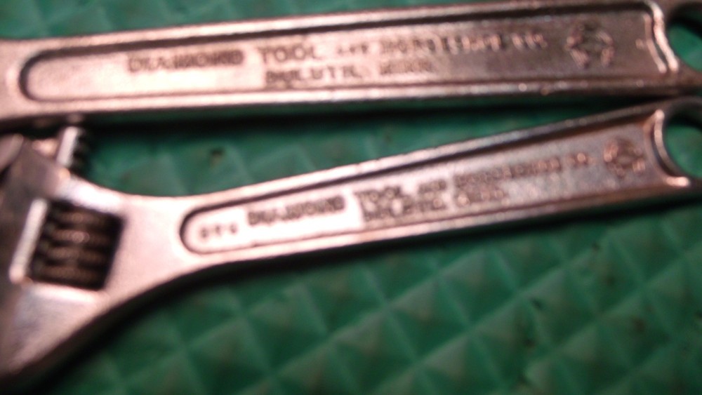 4 PCS. "DIAMALLOY" U.S.A. ADJUSTABLE END WRENCHES