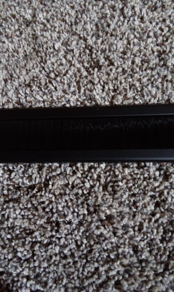 4 Pack - 19" 1U Rack Mount Network Cable Brush Panel Bar