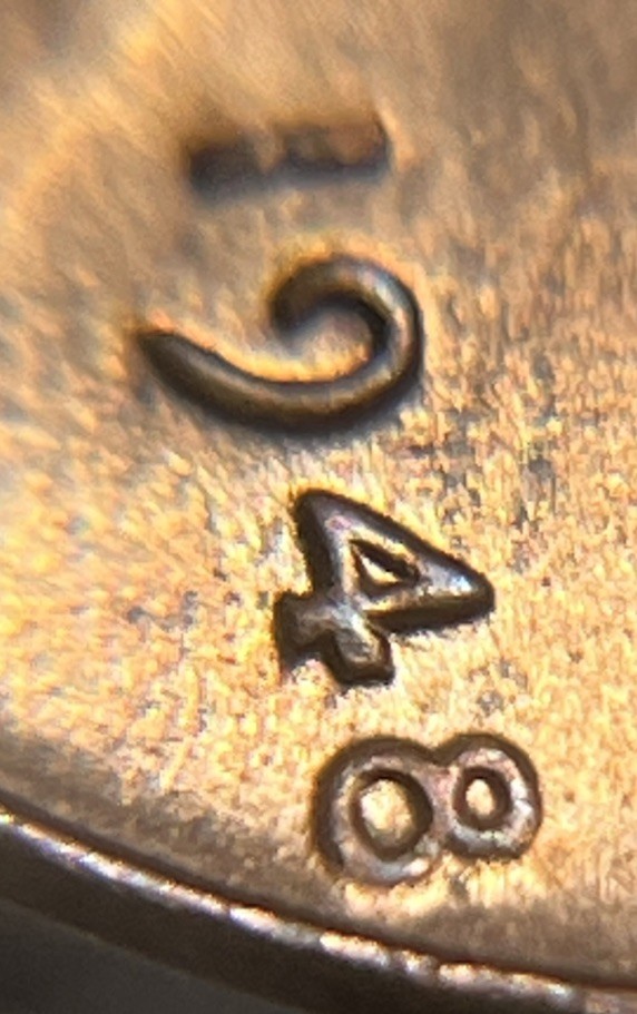 1948 Penny Error DDO Doubling In Date #1