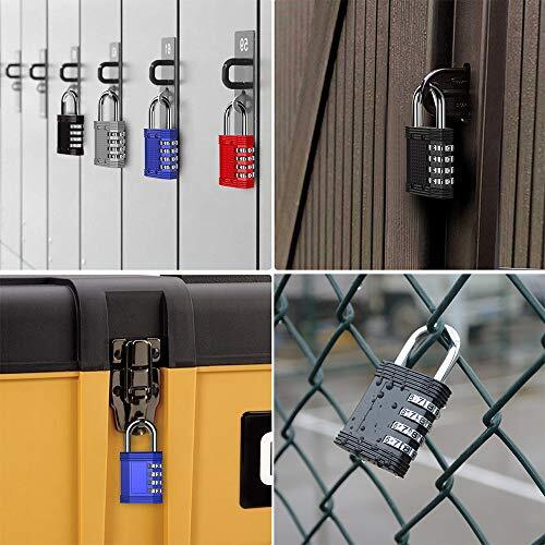 Locker Locks With Code 4 Digit Waterproof Combination Lock For Gym School Locker