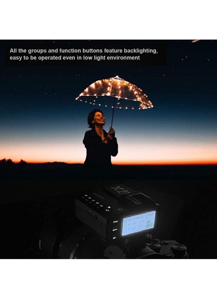 Godox X2T-S TTL Wireless Flash Trigger Sony 2.4G HSS Bluetooth Transmitter App