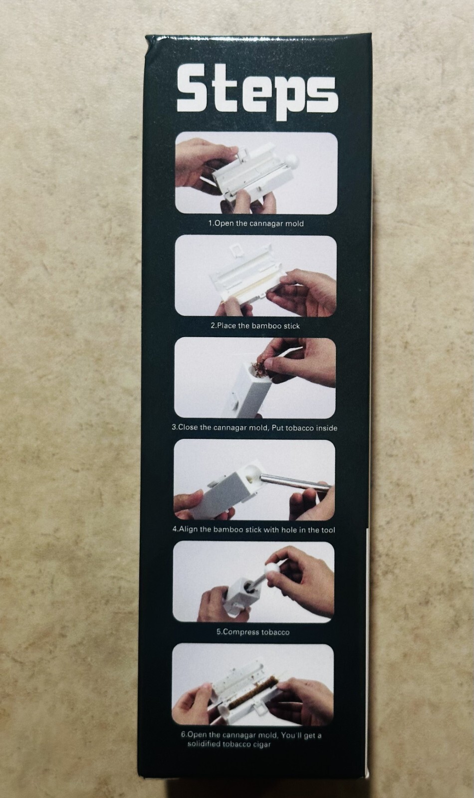 Cannagar Mold SMALL 3.5g to 7g Cigar Tobacco Press Kit - NIB