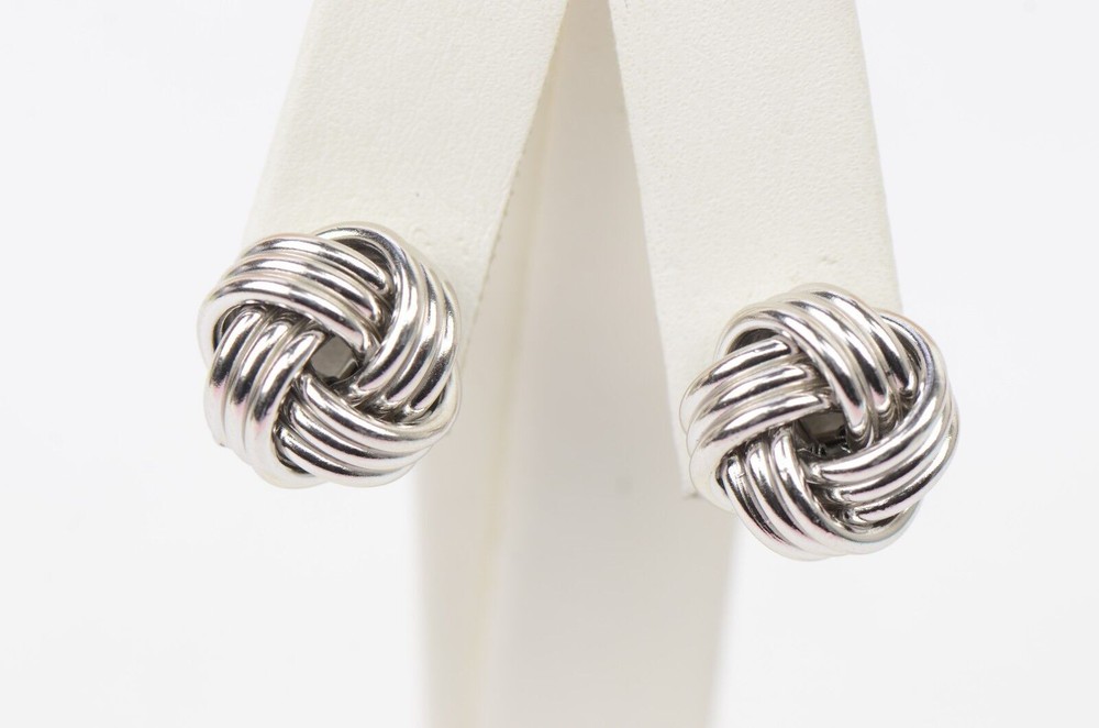 love knot earrings sterling silver