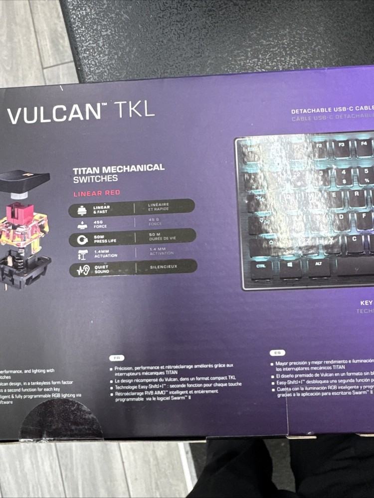Turtle Beach Vulcan TKL Tenkeyless Linear Mechanical Titan Switch PC Gaming