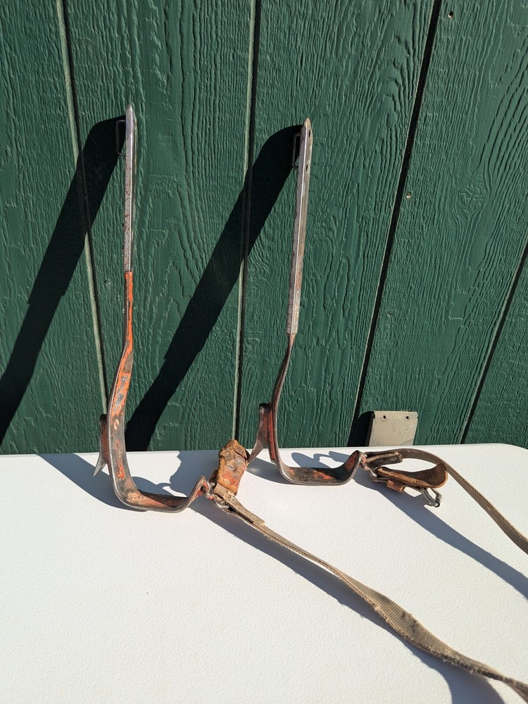 Bashlin BD-16BC Lineman Twisted Shank Pole Climbing Spike Gaffs (Left & Right) 3