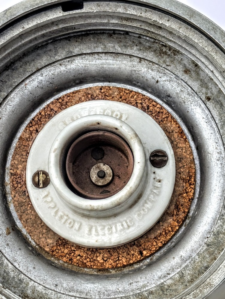 Two Vintage Appleton Form 200 , No Globes
