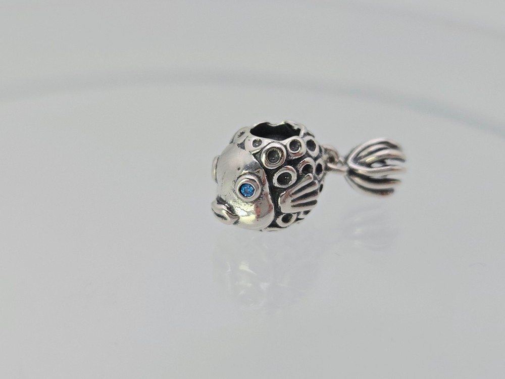 Authentic Pandora Silver Angel Fish Charm