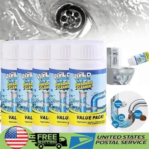 1~5x Wild Tornado Powerful Sink Drain Cleaner High Efficiency Clogging Cleaner