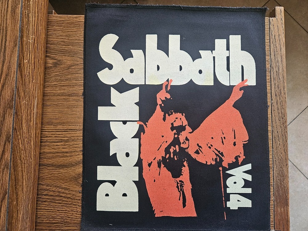 BLACK SABBATH, VOL. 4, CANVAS SCREEN PRINTED LARGE BACK PATCH