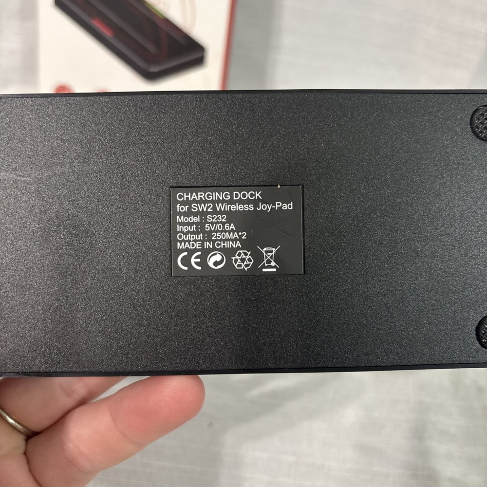 Charging Dock for SW2-Wireless Joy-Pad Controller, Black, USB-C