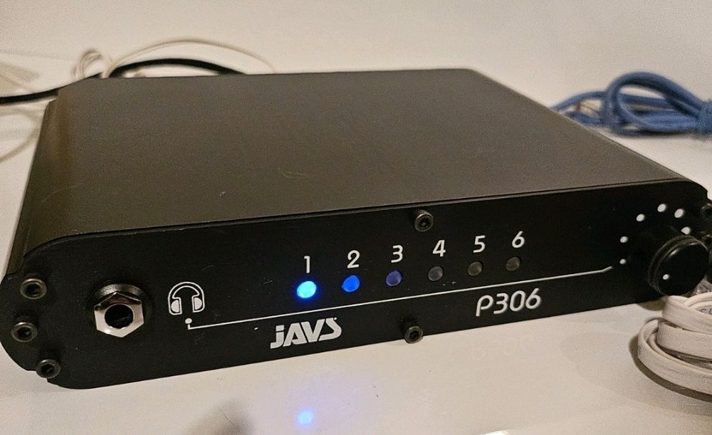 JĀVS P306 Audio Processor 6-Input 4-Output Mic Mixer w / Microphone + Cables Set
