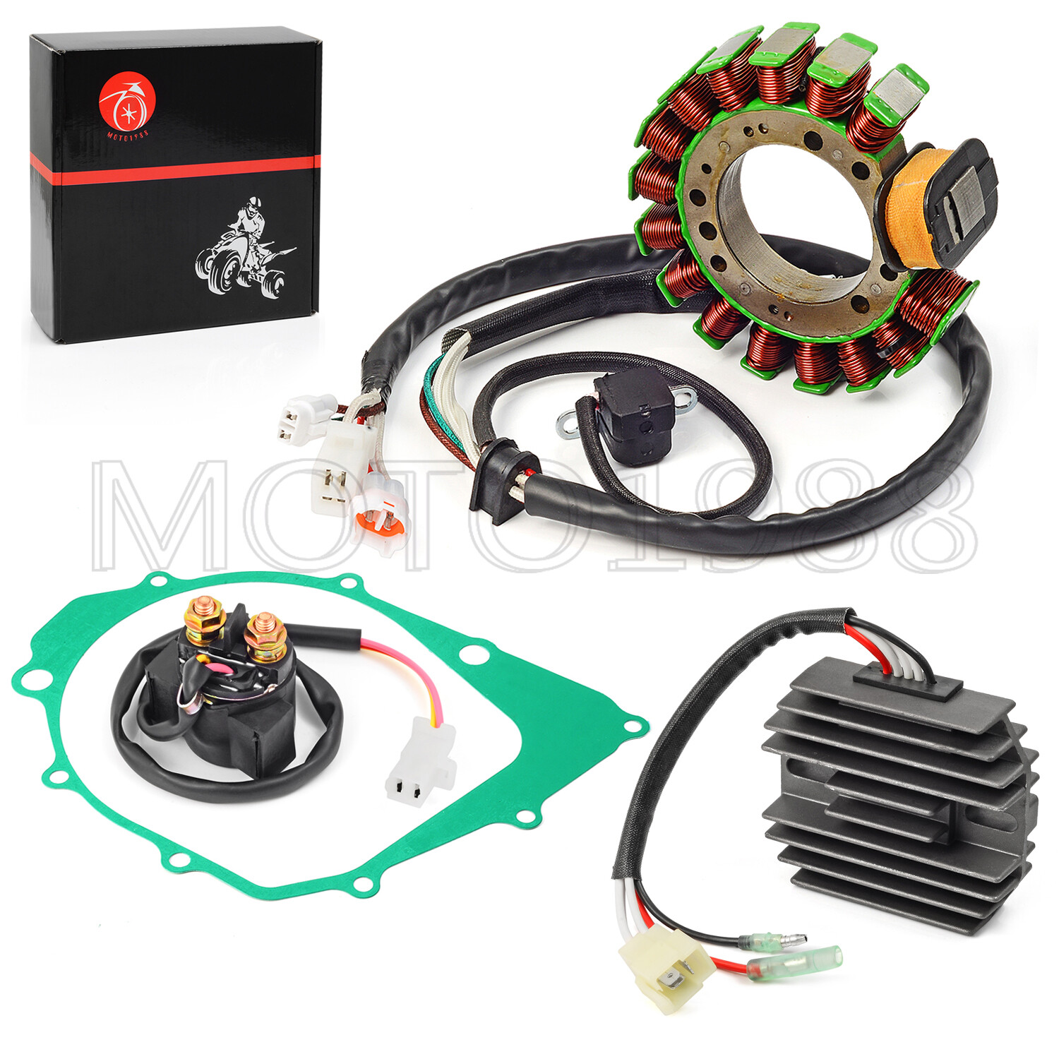 For Yamaha Warrior 350 YFM350X Magneto Stator Ignition Coil Wire Harness CDI Kit