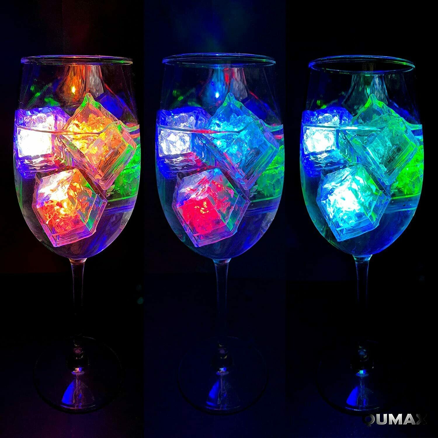 ICE CUBES LEDS light 4 - 576 pack changeable to 6 colors for drinks/parties