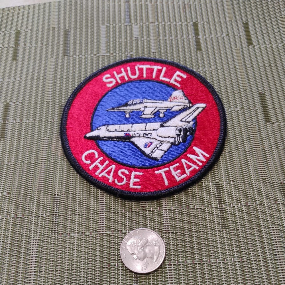 🌟🌟🌟Nasa Shuttle Chase Team iron on Patch New 4"
