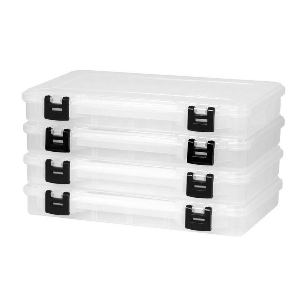 Plano ProLatch 3700 StowAway 4-Pack, Clear and Black, ProLatch Locking System...