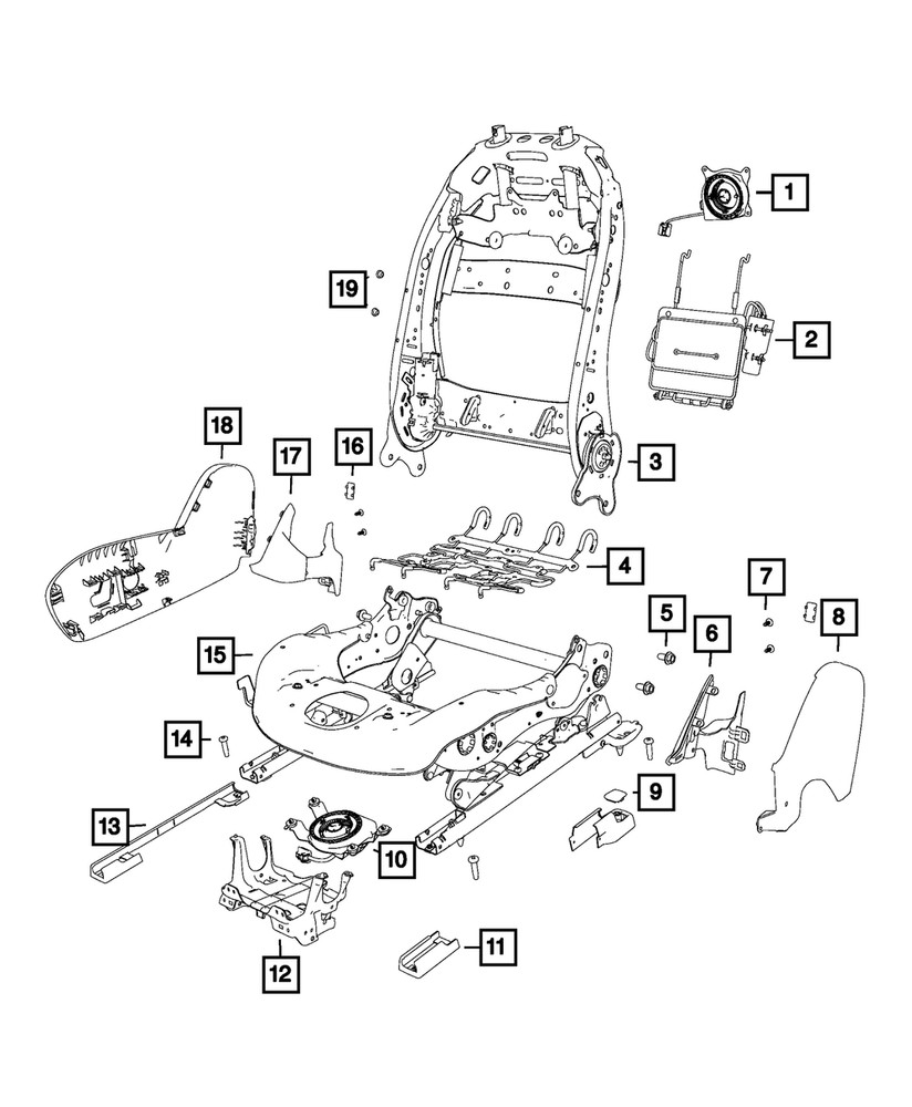 Genuine Mopar Front Seat Shield Right Seat 6511652AA