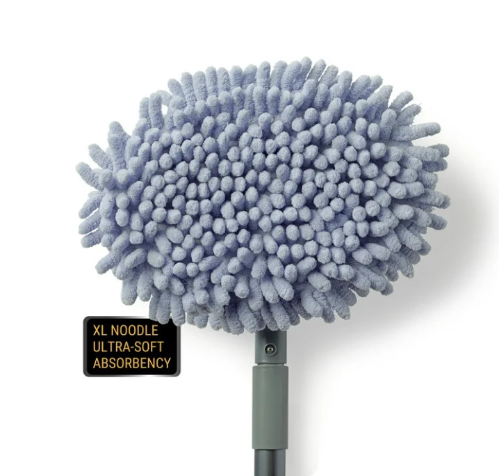 Telescoping Microfiber Mop 48" Car Wash Extra Absorbent Chenille Safe Clean New