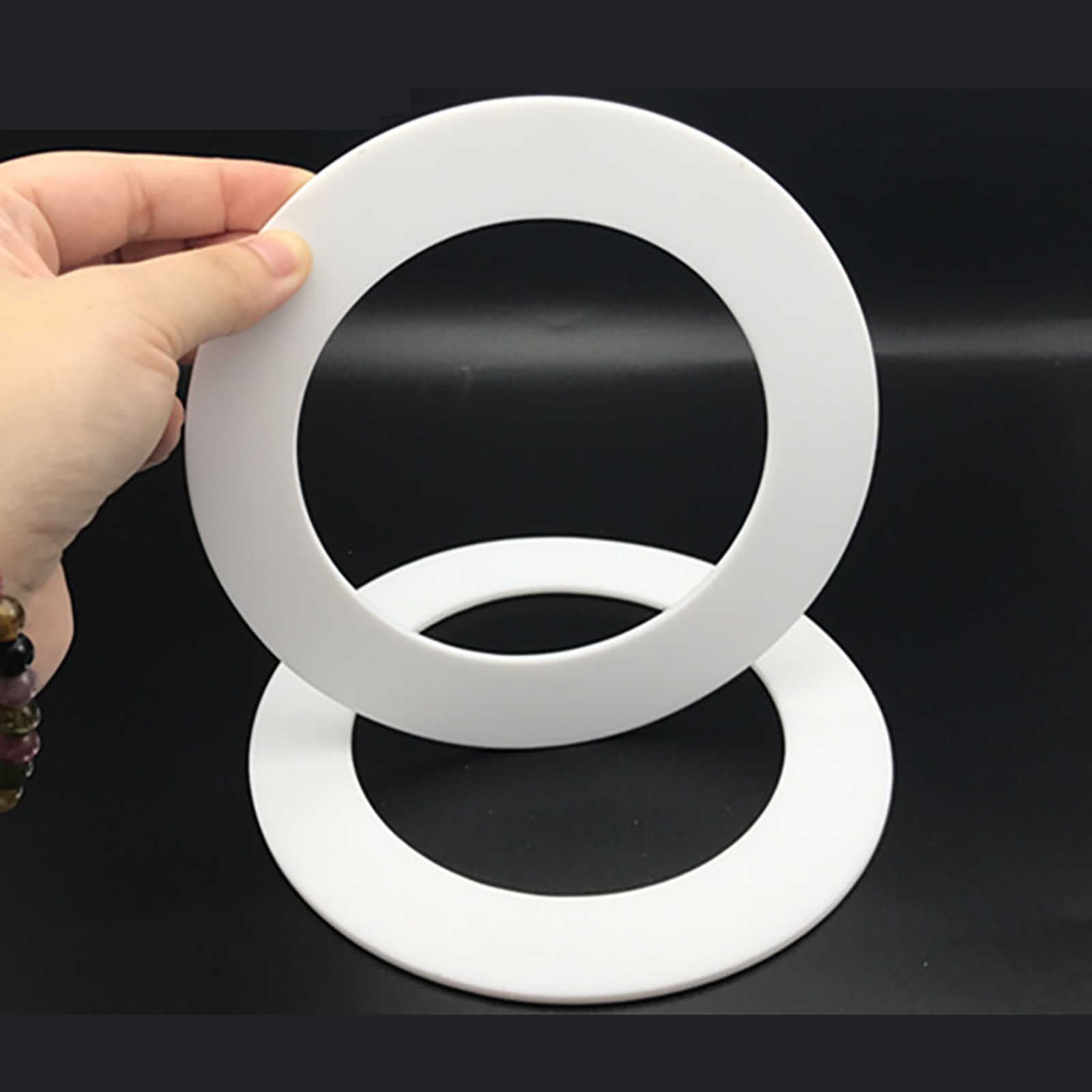 3MM THICK WHITE PTFE HIGH TEMP FLAT RING WASHER SEAL GASKETS 6mm - 219mm ID